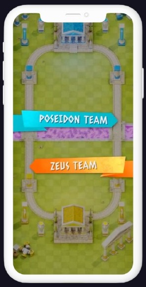 Olympus Game arena on a phone